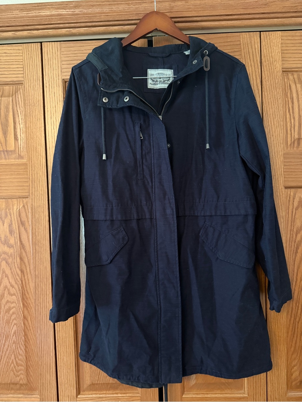 Levi's Navy Hooded Utility Anorak Jacket
